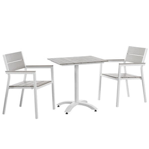 EEI-1759-WHI-LGR-SET Outdoor/Patio Furniture/Patio Dining Sets