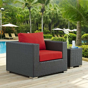 EEI-1850-CHC-RED Outdoor/Patio Furniture/Outdoor Chairs