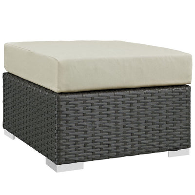 Product Image: EEI-1855-CHC-BEI Outdoor/Patio Furniture/Outdoor Ottomans