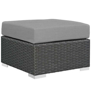 EEI-1855-CHC-GRY Outdoor/Patio Furniture/Outdoor Ottomans