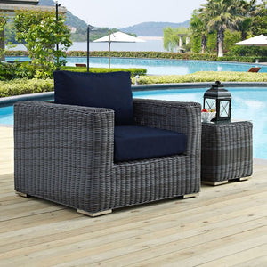 EEI-1864-GRY-NAV Outdoor/Patio Furniture/Outdoor Chairs