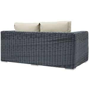 EEI-1865-GRY-BEI Outdoor/Patio Furniture/Outdoor Sofas