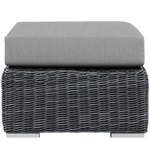 EEI-1869-GRY-GRY Outdoor/Patio Furniture/Outdoor Ottomans