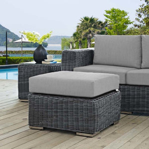 EEI-1869-GRY-GRY Outdoor/Patio Furniture/Outdoor Ottomans