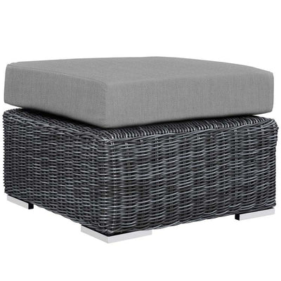 Product Image: EEI-1869-GRY-GRY Outdoor/Patio Furniture/Outdoor Ottomans