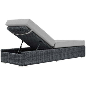 EEI-1876-GRY-GRY Outdoor/Patio Furniture/Outdoor Chaise Lounges