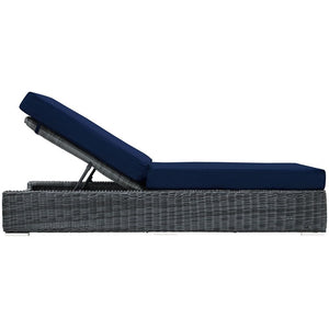 EEI-1876-GRY-NAV Outdoor/Patio Furniture/Outdoor Chaise Lounges