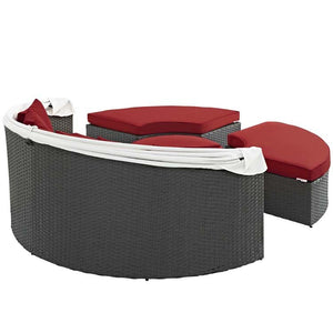 EEI-1986-CHC-RED Outdoor/Patio Furniture/Outdoor Daybeds