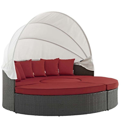 Product Image: EEI-1986-CHC-RED Outdoor/Patio Furniture/Outdoor Daybeds