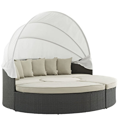 Product Image: EEI-1986-CHC-BEI-SET Outdoor/Patio Furniture/Outdoor Daybeds
