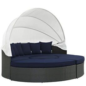 Sojourn Four-Piece Outdoor Patio Sunbrella Daybed Set