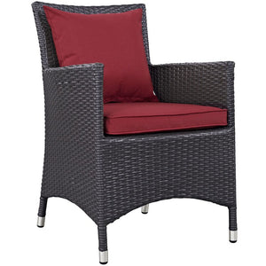 EEI-2190-EXP-RED-SET Outdoor/Patio Furniture/Outdoor Chairs