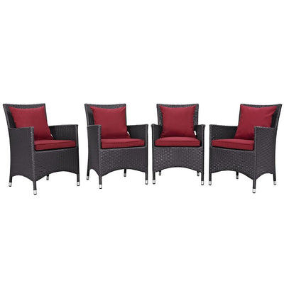 Product Image: EEI-2190-EXP-RED-SET Outdoor/Patio Furniture/Outdoor Chairs