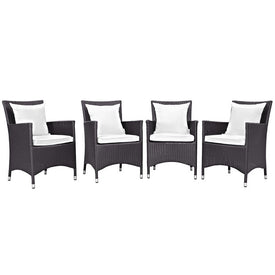 Convene Four-Piece Outdoor Patio Dining Chairs Set of 4