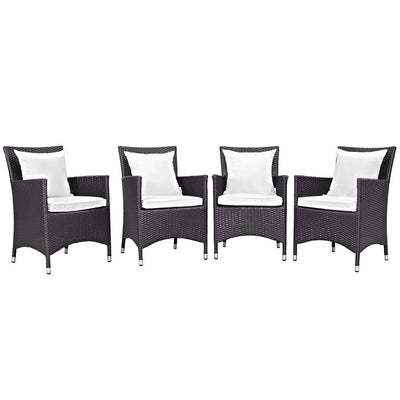 Product Image: EEI-2190-EXP-WHI-SET Outdoor/Patio Furniture/Patio Dining Sets