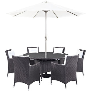 EEI-2194-EXP-WHI-SET Outdoor/Patio Furniture/Patio Dining Sets