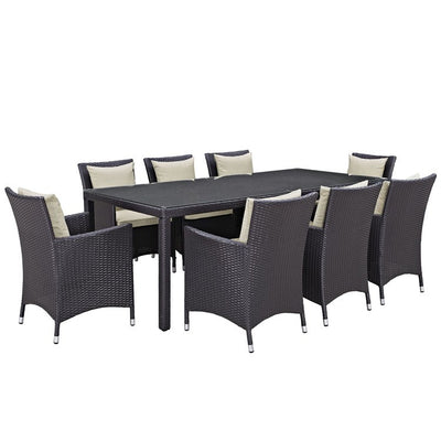 Product Image: EEI-2217-EXP-BEI-SET Outdoor/Patio Furniture/Patio Dining Sets