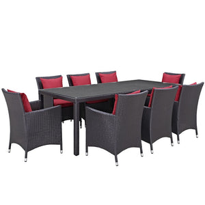 EEI-2217-EXP-RED-SET Outdoor/Patio Furniture/Patio Dining Sets
