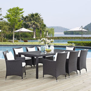 EEI-2217-EXP-WHI-SET Outdoor/Patio Furniture/Patio Dining Sets