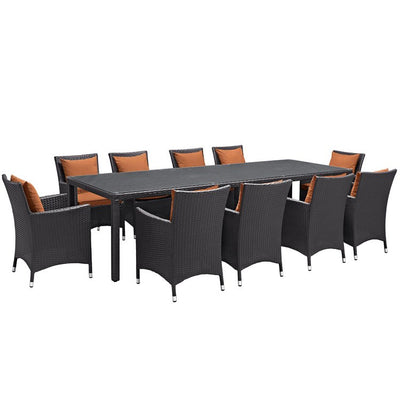 Product Image: EEI-2219-EXP-ORA-SET Outdoor/Patio Furniture/Patio Dining Sets