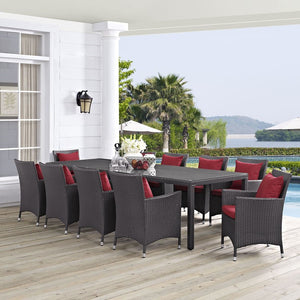 EEI-2219-EXP-RED-SET Outdoor/Patio Furniture/Patio Dining Sets
