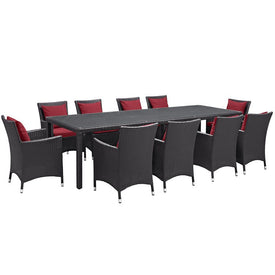 Convene Eleven-Piece Outdoor Patio Dining Set