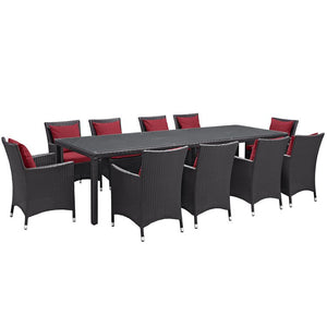 EEI-2219-EXP-RED-SET Outdoor/Patio Furniture/Patio Dining Sets