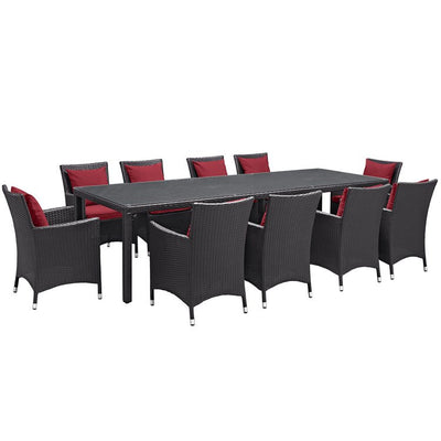 Product Image: EEI-2219-EXP-RED-SET Outdoor/Patio Furniture/Patio Dining Sets