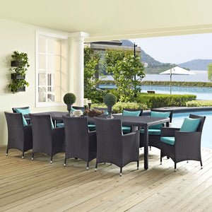 EEI-2219-EXP-TRQ-SET Outdoor/Patio Furniture/Patio Dining Sets