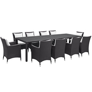 EEI-2219-EXP-WHI-SET Outdoor/Patio Furniture/Patio Dining Sets