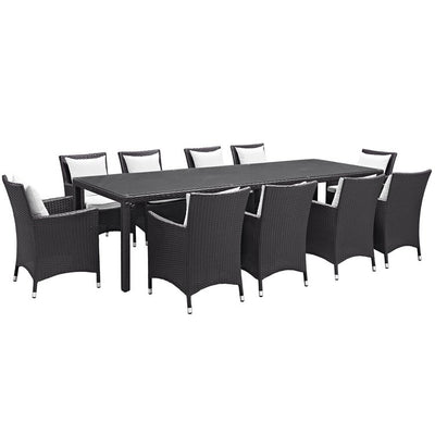 Product Image: EEI-2219-EXP-WHI-SET Outdoor/Patio Furniture/Patio Dining Sets