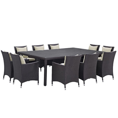 Product Image: EEI-2240-EXP-BEI-SET Outdoor/Patio Furniture/Patio Dining Sets
