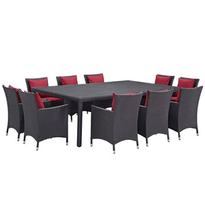 EEI-2240-EXP-RED-SET Outdoor/Patio Furniture/Patio Dining Sets