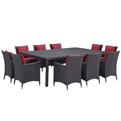 Product Image: EEI-2240-EXP-RED-SET Outdoor/Patio Furniture/Patio Dining Sets