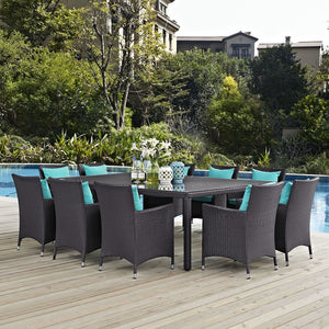EEI-2240-EXP-TRQ-SET Outdoor/Patio Furniture/Patio Dining Sets