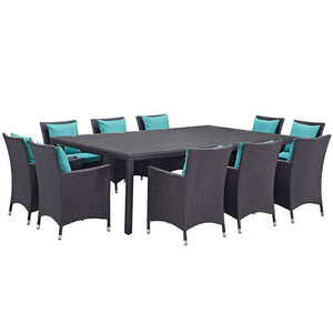 EEI-2240-EXP-TRQ-SET Outdoor/Patio Furniture/Patio Dining Sets