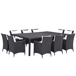 EEI-2240-EXP-WHI-SET Outdoor/Patio Furniture/Patio Dining Sets