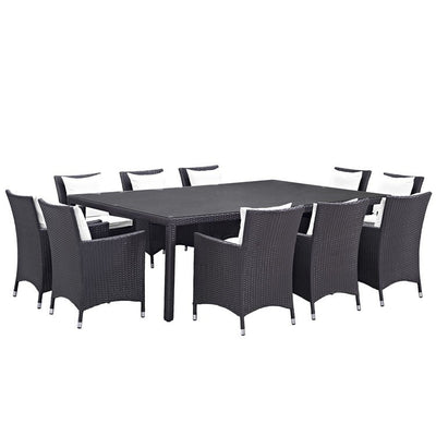 Product Image: EEI-2240-EXP-WHI-SET Outdoor/Patio Furniture/Patio Dining Sets