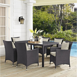 EEI-2241-EXP-BEI-SET Outdoor/Patio Furniture/Patio Dining Sets