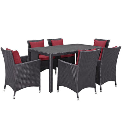EEI-2241-EXP-RED-SET Outdoor/Patio Furniture/Patio Dining Sets