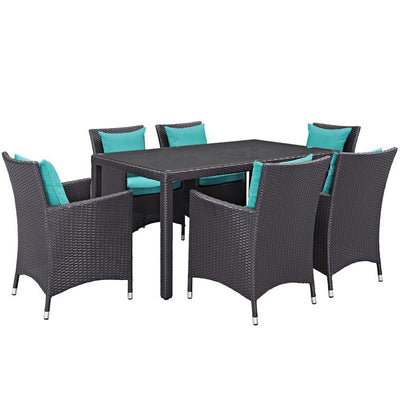 Product Image: EEI-2241-EXP-TRQ-SET Outdoor/Patio Furniture/Patio Dining Sets
