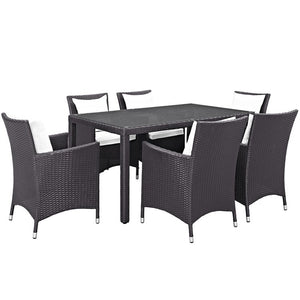 EEI-2241-EXP-WHI-SET Outdoor/Patio Furniture/Patio Dining Sets