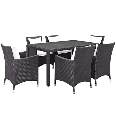Product Image: EEI-2241-EXP-WHI-SET Outdoor/Patio Furniture/Patio Dining Sets