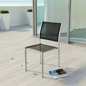 EEI-2259-SLV-Black Outdoor/Patio Furniture/Outdoor Chairs