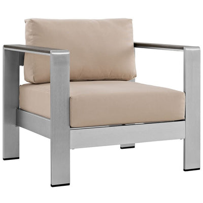 Product Image: EEI-2266-SLV-BEI Outdoor/Patio Furniture/Outdoor Chairs