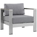 EEI-2266-SLV-GRY Outdoor/Patio Furniture/Outdoor Chairs