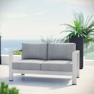 EEI-2267-SLV-GRY Outdoor/Patio Furniture/Outdoor Sofas