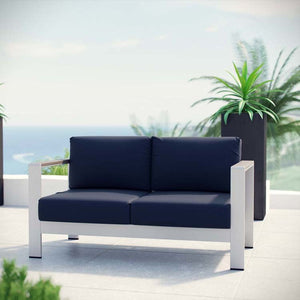 EEI-2267-SLV-NAV Outdoor/Patio Furniture/Outdoor Sofas