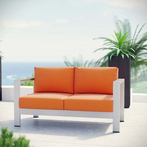 EEI-2267-SLV-ORA Outdoor/Patio Furniture/Outdoor Sofas