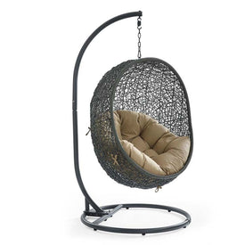 Hide Outdoor Patio Swing Chair with Stand